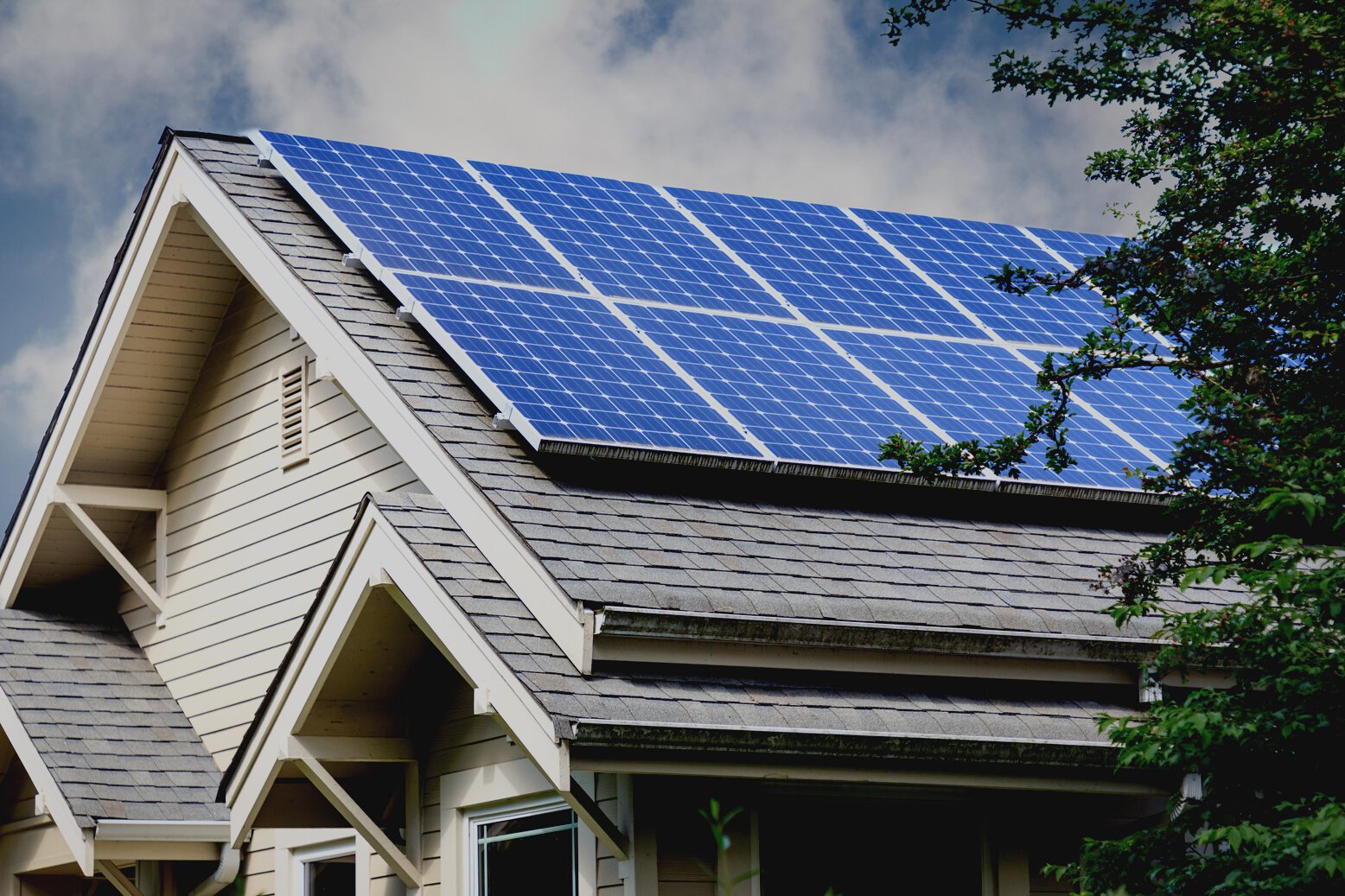 Solar Panels on Roof of Home